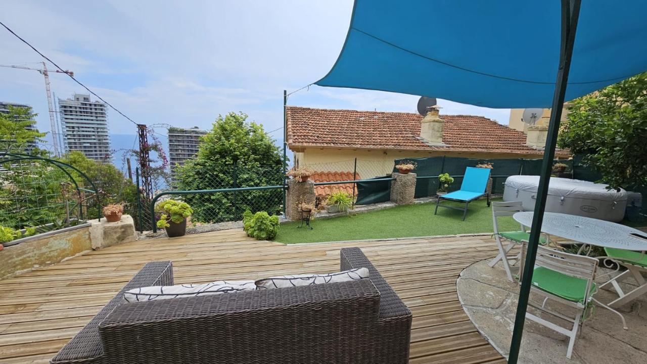 Maison Avec Jardin, Vue Mer Aux Portes De Monaco Beausoleil Luaran gambar