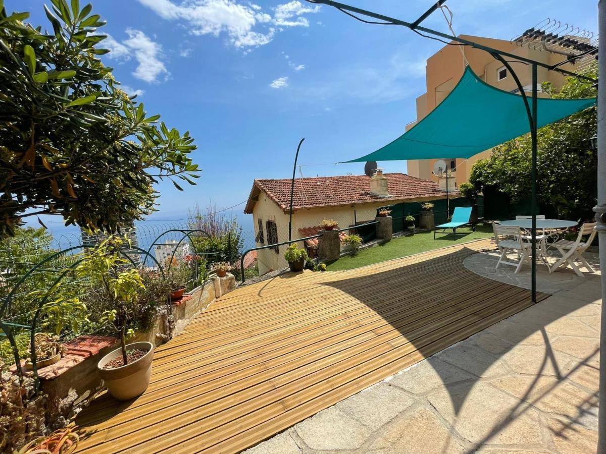 Maison Avec Jardin, Vue Mer Aux Portes De Monaco Beausoleil Luaran gambar